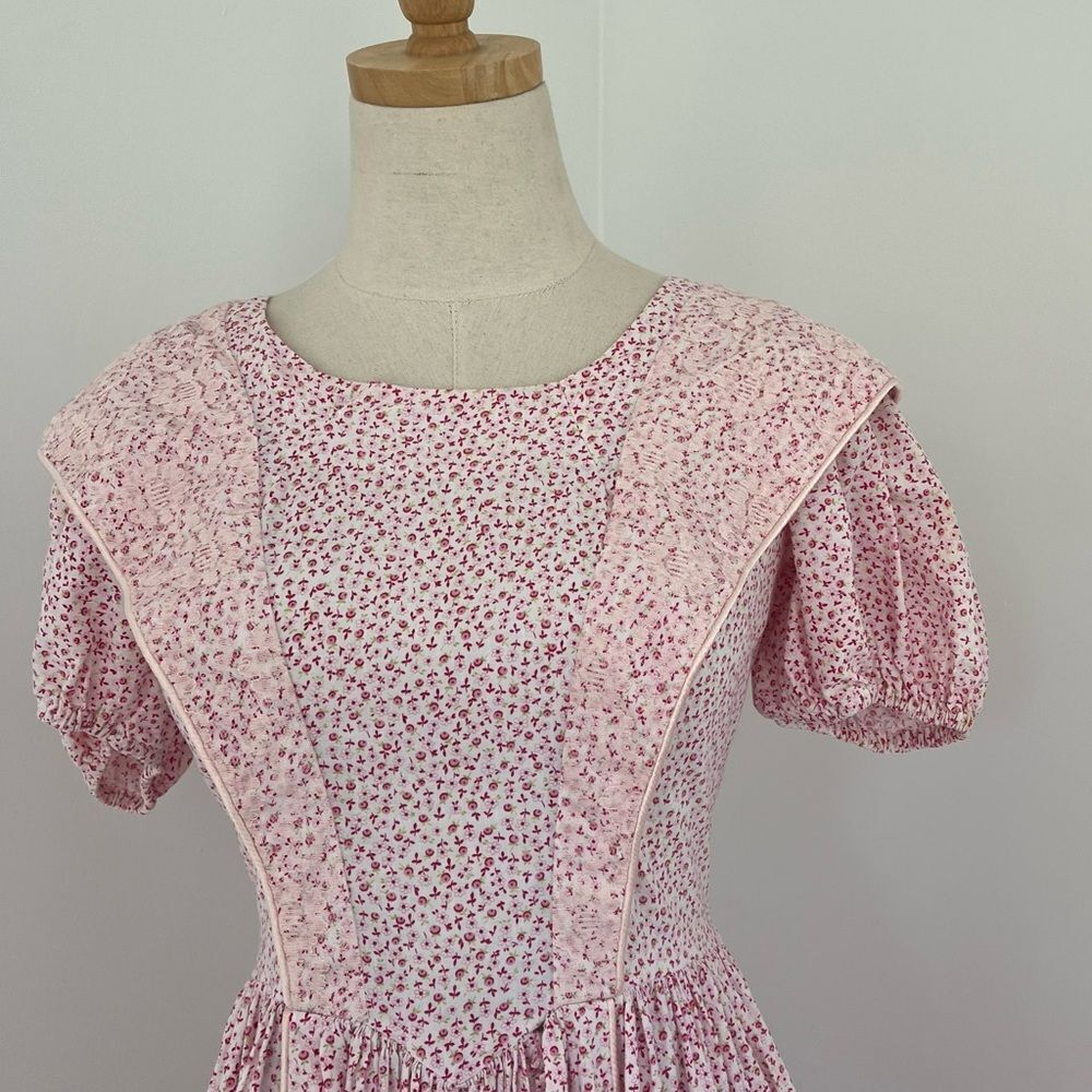 Vintage Puff Sleeve Prairie Dress XS - Picture 3 of 13